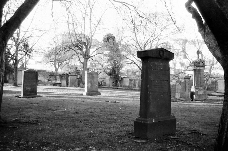 Gravestones in Kirkyard Edinburgh